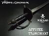 PIRATES DES CARAIBES - REPLIQUE EPEE SABRE JACK SPARROW FORGE MAIN "AFFUTEE TRANCHANT" (REPRODUCTION WINDLASS STEELCRAFTS) 