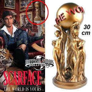 SCARFACE - STATUE "THE WORLD IS YOURS" OFFICIELLE 30 CM (SCARFACE™ - UNIVERSAL STUDIOS HOLLYWOOD™)