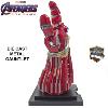 AVENGERS : ENDGAME - REPLIQUE NANO GANTELET HULK TOUT METAL AVEC LEDS + SUPPORT DELUXE (REPRODUCTION ART REPLICAS)