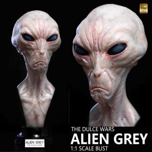 THE DULCE WARS - BUSTE ALIEN GREY LIMITED EDITION TAILLE REELLE 1/1 (LIFE SIZE BUST - ECC STUDIOS)
