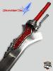 DEVIL MAY CRY 4 - REPLIQUE SABRE EPEE RED QUEEN SWORD OF NERO AVEC SUPPORT BOIS (REPRODUCTION ART REPLICAS)