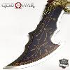GOD OF WAR 2 - REPLIQUES 2 LAMES DU CHAOS DE KRATOS AVEC SUPPORT BOIS (BLADES OF CHAOS - REPRODUCTION ART REPLICAS)