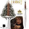 THE HOBBIT - EPEE "STING" BILBO SACQUET OFFICIELLE + SUPPORT METAL DELUXE (VERSION NOBLE COLLECTION)