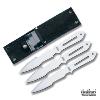HUNGER GAMES (THE) - "CLOVE" SET DE 3 COUTEAUX A LANCER OFFICIEL (CLOVE THROWING KNIFE SET OFFICIAL - JACKET MODELE - UNITED CUTLERY BRANDS)