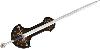 LOTR (LE SEIGNEUR DES ANNEAUX) - ANDURIL EPEE DU ROI ARAGORN ELESSAR OFFICIELLE PLAQUE OR 24 K + SUPPORT BOIS (UNITED CUTLERY BRANDS)