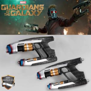 GARDIENS DE LA GALAXIE (LES) - REPLIQUES DES 2 BLASTERS DE STAR LORD (REPRODUCTION ART REPLICAS - LOT DE 2 BLASTERS)