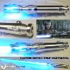 STAR WARS - SABRE LASER SATELE SHAN CUSTOM LIGHTSABER + LAME SUPPLÉMENTAIRE OFFERTE + SUPPORT CEINTURE OFFERT (LAME AMOVIBLE - PRACTICAL - FAIT MAIN AU USA PAR SABER FORGE)