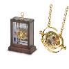 HARRY POTTER - PENDENTIF RETOURNEUR DE TEMPS OFFICIEL PLAQUE OR 24 CARATS AVEC SUPPORT DELUXE