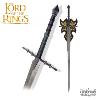 LOTR (LE SEIGNEUR DES ANNEAUX) - RINGWRAITHS, EPEE DES NAZGUL OFFICIELLE + SUPPORT BOIS (UNITED CUTLERY)