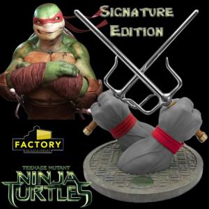 NINJA TURTLES (LES TORTUES NINJA) - RAPHAEL SAI SIGNATURE EDITION MONOCHROME ECHELLE 1:1 (FACTORY)