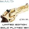 HALO - SOREN-066 REVOLVER OFFICIEL TOUT METAL PLAQUÉ OR 18K LIMITED EDITION (CHIAPPA FIREARMS AIRSOFT)