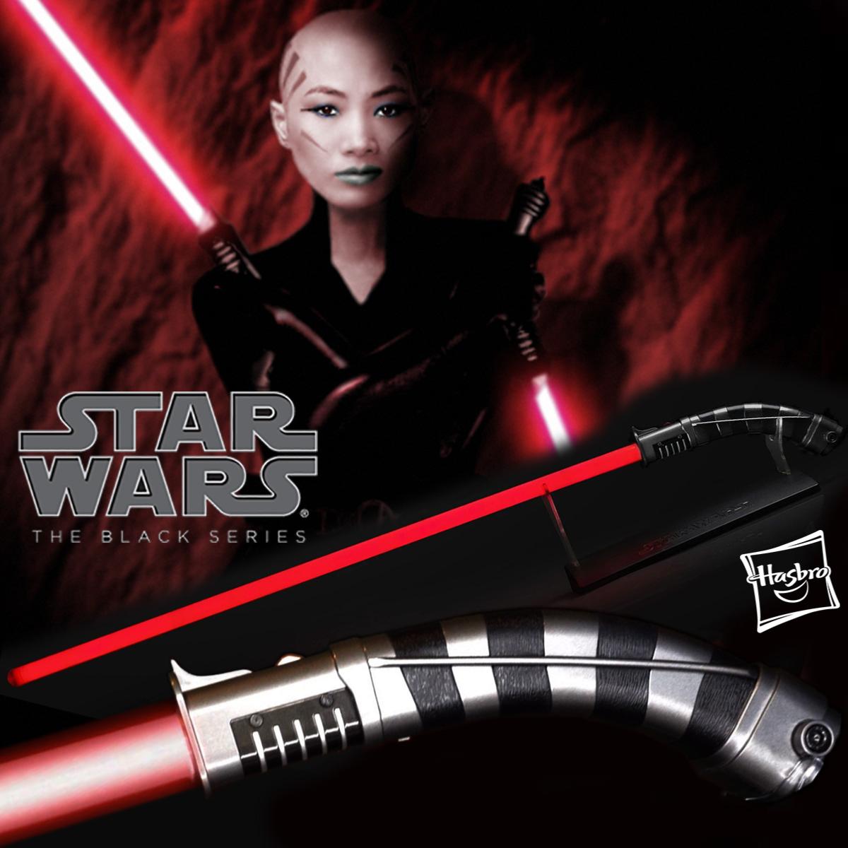 STAR WARS - SABRE LASER ASAJJ VENTRESS FX (HASBRO - THE BLACK