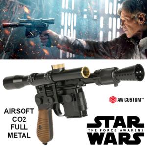 STAR WARS - HAN SOLO BLASTER LOURD DL-44 TOUT METAL LIMITED EDITION (VERSION AIRSOFT CO2 - AW CUSTOM)