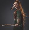 THE HOBBIT - DAGUES DE COMBAT DE TAURIEL OFFICIELLES + SUPPORT BOIS DELUXE (UNITED CUTLERY)