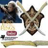 LOTR (LE SEIGNEUR DES ANNEAUX) - LEGOLAS DAGUES DE COMBAT OFFICIELLES (UNITED CUTLERY)