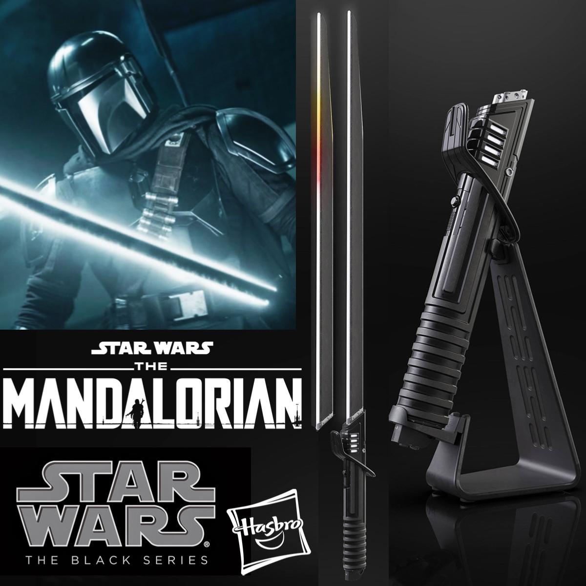 STAR WARS (SERIE) : THE MANDALORIAN - SABRE LASER DARKSABER FX ELITE AVEC  LAME AMOVIBLE ET EFFETS SUR