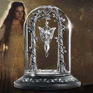 LOTR (LE SEIGNEUR DES ANNEAUX) - PENDENTIF PACK OFFICIEL ARWEN ARGENT MASSIF ET PRESENTOIR DELUXE