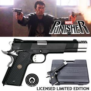 THE PUNISHER - PISTOLET AVEC COMPENSATEUR OFFICIEL LICENSED LIMITED EDITION MOVIE PROP + MALLETTE (CUSTOM PUNISHER COLT 1911 - SOCOM GEAR - MADBULL)