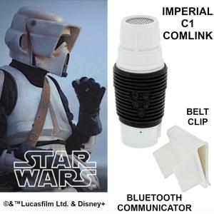  STAR WARS - STORMTROOPER COMMUNICATEUR IMPERIAL C1 COMLINK OFFICIEL AVEC SON ORIGINAL (FUNCTIONAL BLUETOOTH COMMUNICATOR - LICENCE LUCASFILM™ LTD. & DISNEY)