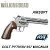 WALKING DEAD (THE) - REPLIQUE RICK GRIMES REVOLVER COLT PYTHON 357 MAGNUM PVC CHROME (REPRODUCTION VERSION AIRSOFT ASG)