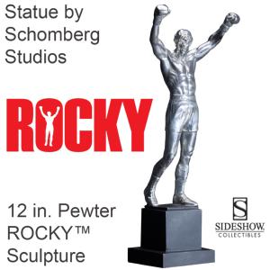 ROCKY BALBOA - STATUE 12 INCH. PEWTER ROCKY™ SCULPTURE OFFICIELLE EN ETAIN MASSIF (SCHOMBERG STUDIOS - SIDESHOW) 