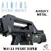 ALIENS: COLONIAL MARINES - HUDSON CUSTOM PULSE RIFLE M41A1 TOUT AUTOMATIQUE AVEC COMPTEUR A LED & MARQUAGES TYPE STICKERS (VERSION SNOW WOLF)