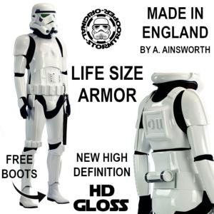  STAR WARS - STORMTROOPER ARMURE COMPLETE HD GLOSS NUMEROTEE + HOLSTER + JOINT DE COU + COMBINAISON + BOTTES OFFERTS ! (ORIGINAL STORMTROOPER - VALID 501ST LEGION) 