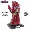 AVENGERS : ENDGAME - REPLIQUE NANO GANTELET HULK TOUT METAL AVEC LEDS + SUPPORT DELUXE (REPRODUCTION ART REPLICAS)