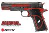 DEADPOOL (MARVEL COMICS) - PISTOLET 1911 OFFICIEL TOUT METAL AVEC RETOUR DE CULASSE (LICENCE AW CUSTOM AIRSOFT)