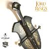 LOTR (LE SEIGNEUR DES ANNEAUX) - ANDURIL REPLIQUE NON-OFFICIELLE EPEE DU ROI ARAGORN ELESSAR LAME "AFFUTEE " FORGE MAIN AVEC SUPPORT BOIS (REPRODUCTION ART REPLICAS / WINDLASS STEELCRAFTS)
