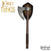 LOTR (LE SEIGNEUR DES ANNEAUX) - HACHE DE COMBAT DU ROHAN OFFICIELLE FORGÉE ACIER CARBONE + SUPPORT BOIS (WAR AXE OF ROHAN - UNITED CUTLERY BRANDS)