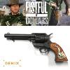 POUR UNE POIGNEE DE DOLLARS (A FISTFULL OF DOLLARS) - REPLIQUE REVOLVER COLT 45 SAA PEACEMAKER TOUT METAL AVEC SERPENTS SUR LA CROSSE (REPRODUCTION VERSION DENIX)