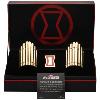 BLACK WIDOW - SET REPLIQUE ECHELLE 1/1 TOUT METAL OFFICIEL : 2 BRACELETS AVEC ECLAIRAGE LED & BOUCLE CEINTURE (PIN'S) LIMITED EDITION (METAL REPLICA SET MARVEL ™ - SALESONE)