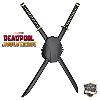 DEADPOOL 3 : DEADPOOL & WOLVERINE - REPLIQUE DOUBLE SABRES KATANA "ARTHUR & BEA" + HARNAIS DE TRANSPORT DORSAL (REPRODUCTION ART REPLICAS)