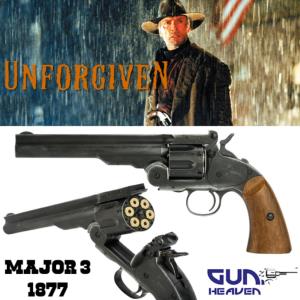 IMPITOYABLE (UNFORGIVEN)  - REVOLVER MAJOR 3 1877 (VERSION EFFET VIEILLI)