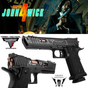 JOHN WICK 4 - PISTOLET PIT VIPER LICENCE OFFICIELLE TARAN TACTICAL INNOVATIONS TOUT METAL (VERSION CULASSE & PIECES USINES CNC ALUMINIUM - LICENSED TTI / ARMY ARMAMENT)