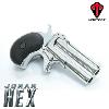 JONAH HEX - PISTOLET DERRINGER TURNBULL TOUT METAL CHROMÉ (MAXTACT AIRSOFT)