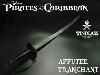 PIRATES DES CARAIBES - REPLIQUE EPEE SABRE JACK SPARROW FORGE MAIN "AFFUTEE TRANCHANT" (REPRODUCTION WINDLASS STEELCRAFTS) 