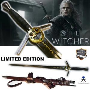 THE WITCHER (SERIE) - REPLIQUE EPEE FORGE MAIN LIMITED EDITION AVEC FOURREAU & CEINTURE CUIR VERITABLE (REPRODUCTION ART REPLICAS / WINDLASS STEELCRAFTS)