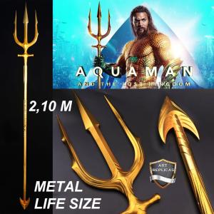 AQUAMAN AND THE LOST KINGDOM - REPLIQUE TRIDENT AQUAMAN TOUT METAL ECHELLE 1/1 (REPRODUCTION ART REPLICAS)