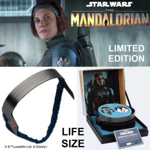  STAR WARS (SERIE) : THE MANDALORIAN - SET REPLIQUES 2 INSIGNES & BANDEAU BO-KATAN OFFICIEL NUMEROTE LIMITED EDITION (LUCASFILM ™ - SALESONE LLC.)