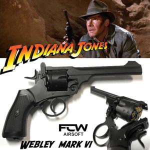INDIANA JONES - REVOLVER WEBLEY MARK VI TOUT METAL (FCW AIRSOFT)