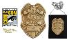 RESIDENT EVIL - S.T.A.R.S. BADGE OFFICIEL AVEC CHAINE & SUPPORT CUIR - SAN DIEGO COMIC CON EXCLUSIVE LIMITED EDITION