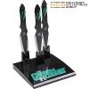 THE GREEN HORNET - COUTEAUX A LANCER KATO OFFICIELS AVEC SUPPORT DELUXE (KATO'S THROWING KNIVES - HOLLYWOOD COLLECTIBLES - MASTER CUTLERY)