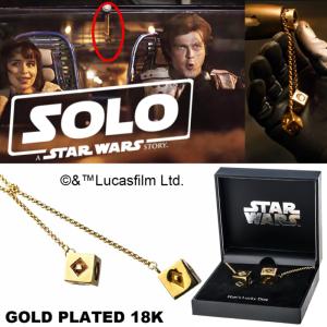 STAR WARS : A SOLO STORY - HAN SOLO PORTE BONHEUR 2 DES A JOUER SPECIFIQUE OFFICIEL (LUCKY DICE - LUCASFILM LTD - SALESONE)