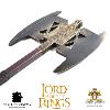 LOTR (LE SEIGNEUR DES ANNEAUX) - GIMLI HACHE DOUBLE LAME OFFICIELLE + ACCROCHES MURALES (DOUBLE-BLADED AXE - VERSION NOBLE COLLECTION)