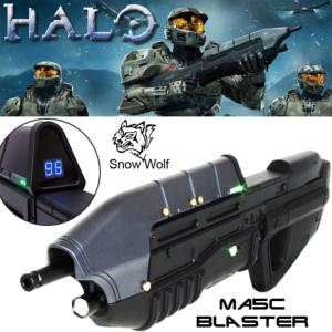 HALO - FUSIL D'ASSAUT MA5C BLASTER TOUT AUTOMATIQUE LIMITED EDITION AVEC COMPTEUR A LED (AIRSOFT AEG - SNOW WOLF)