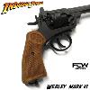 INDIANA JONES - REVOLVER WEBLEY MARK VI TOUT METAL & CROSSE BOIS VERITABLE (FCW AIRSOFT)