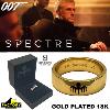 JAMES BOND : SPECTRE - BAGUE DE BLOFELD, LE NUMERO 1 DE L'ORGANISATION SPECTRE EN ARGENT MASSIF PLAQUE OR 18K LIMITED EDITION PROP REPLICA (FACTORY ENTERTAINMENT - SIDESHOW)