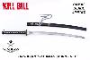 KILL BILL - KATANA DE BILL : PACK SABRE "LAME DAMAS" FORGE MAIN LIMITED EDITION (KATANA PRACTICAL AVEC GRAVURE - REPRODUCTION ART REPLICAS / WINDLASS STEELCRAFTS)